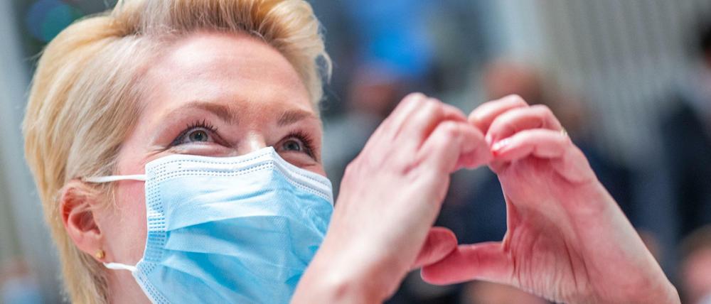 Manuela Schwesig (SPD), die wiedergewählte Ministerpräsidentin von Mecklenburg-Vorpommern.