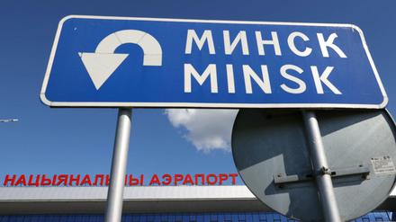 Der Flughafen Minsk.