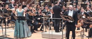 Olga Peretyatko als Maria und Vladislav Sulimsky als Mazeppa in der Philharmonie.