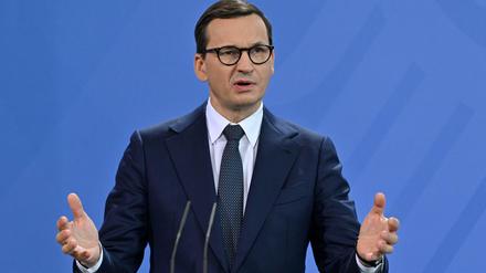 Polens Ministerpräsident Mateusz Morawiecki (am 25.11.2021 in Berlin)