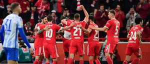 Der 1. FC Union war obenauf am Samstagabend.