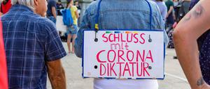 Teilnehmer an einer Demo in Wien.