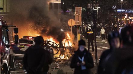 In der zweiten Nacht in Folge sorgten Randalierer in den Niederlanden für Unruhen.