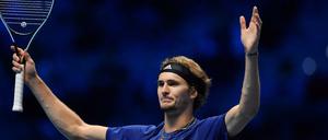 Deutschlands bester Tennisspieler Alexander Zverev gewann gegen Novak Djokovic.