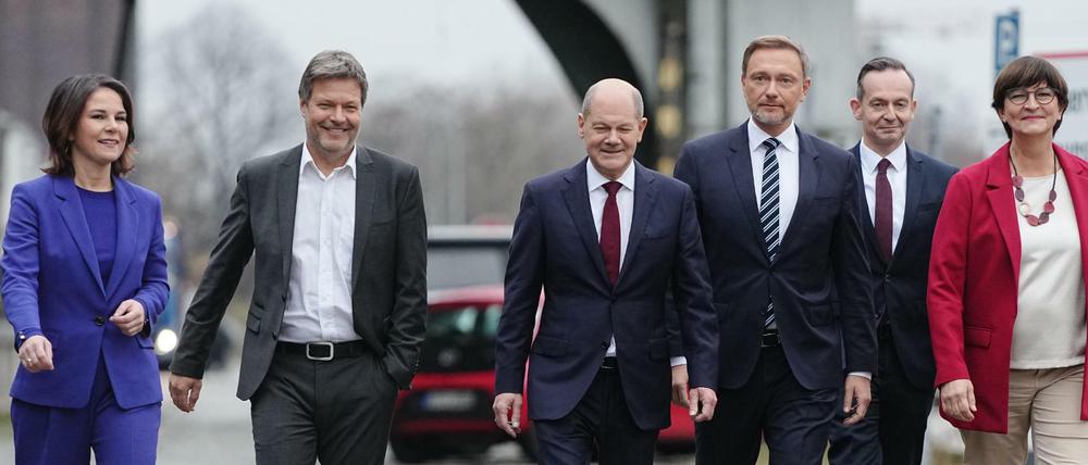 Politiker:innen der Ampel-Regierung