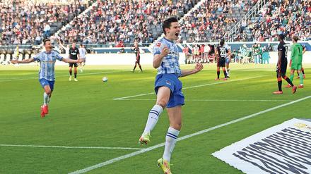 Der Kickstart. Erstes Spiel, erstes Tor: Jurgen Ekkelenkamp hat vor zwei Monaten ein furioses Bundesligadebüt hingelegt.