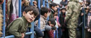Flüchtlinge an der belarussich-polnischen Grenze. (Archivbild, 21.11.2021)