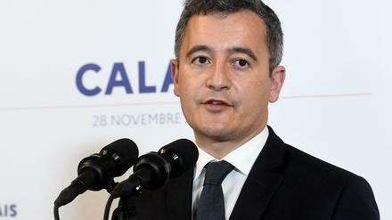 Frankreichs Innenminister Darmanin nach dem EU-Krisentreffen von Calais. 