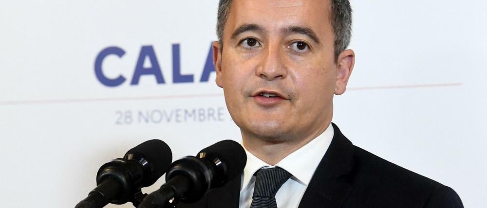 Frankreichs Innenminister Darmanin nach dem EU-Krisentreffen von Calais.
