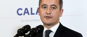 Frankreichs Innenminister Darmanin nach dem EU-Krisentreffen von Calais. 