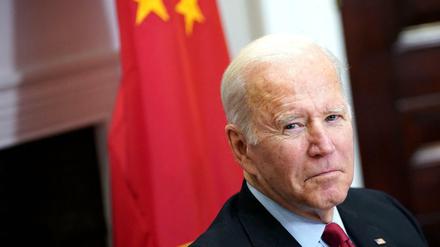 US-Präsident Joe Biden während seines Videogipfel mit Chinas Staatschef Xi Jinping am 15. November 2021