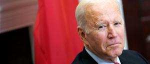 US-Präsident Joe Biden während seines Videogipfel mit Chinas Staatschef Xi Jinping am 15. November 2021