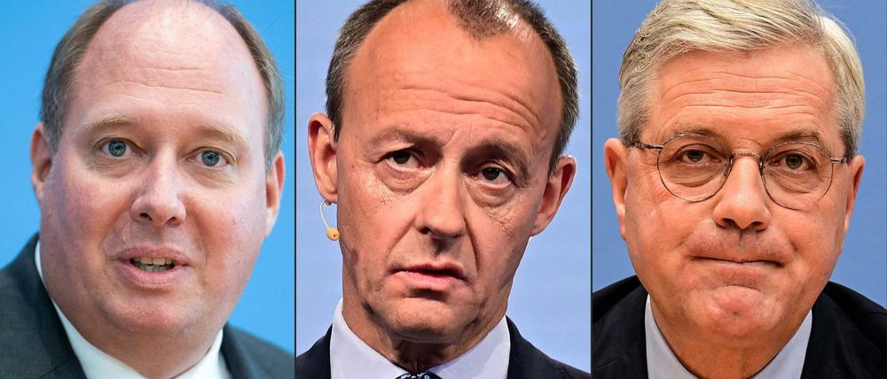 Helge Braun, Friedrich Merz und Norbert Röttgen konkurrieren um den Vorsitz bei der CDU: