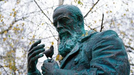 Ein Dostojewski-Monument in Kaliningrad
