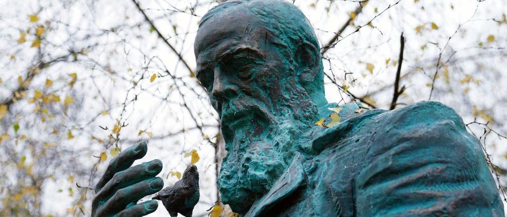 Ein Dostojewski-Monument in Kaliningrad