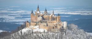 Die Burg Hohenzollern in Baden-Württemberg. 