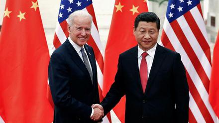 Demokratie oder autoritärer Staat: Welches System liefert bessere Ergebnisse für die Bürger? US-Präsident Joe Biden und Chinas Staatschef Xi Jinping.