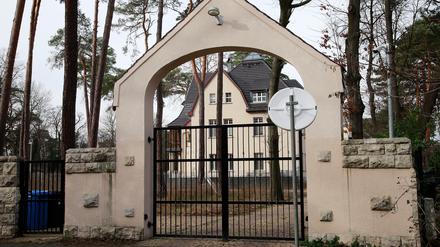 Das Anwesen von Clanchef Arafat Abou-Chaker in Kleinmachnow.