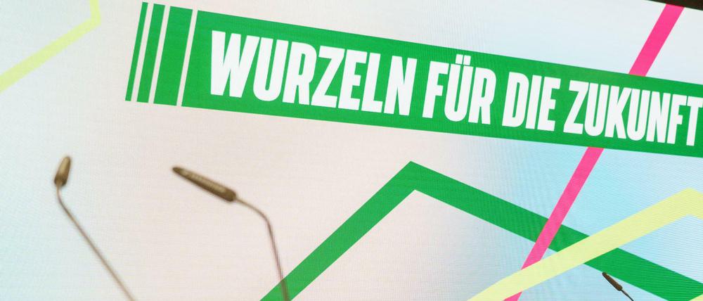 Bund-Länder-Forum in Berlin zur Entscheidung über die Annahme des Koalitionsvertrags im Rahmen einer geplanten Ampelkoalition bestehend aus SPD, FDP und Grüne. Hier der Veranstaltungssaal vor Beginn des Forums 
