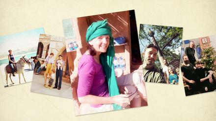 Erinnerungen. Regina Gerken und ihre Söhne Amer und Malek.