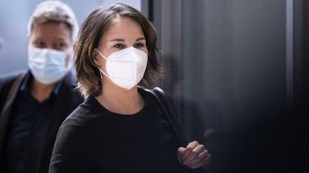 Das Ziel im Blick. Die Grünen-Chefs Annalena Baerbock und Robert Habeck sehen ihre Bedingungen zum Klimaschutz offenbar erfüllt.