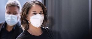 Das Ziel im Blick. Die Grünen-Chefs Annalena Baerbock und Robert Habeck sehen ihre Bedingungen zum Klimaschutz offenbar erfüllt.
