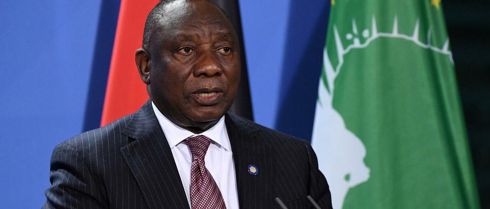 Der südafrikanische Präsident Cyril Ramaphosa