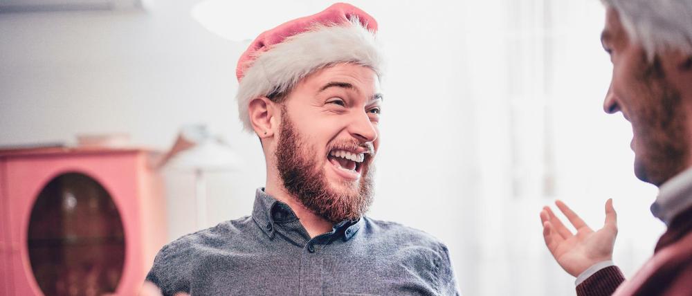 Weihnachtsfeier im Büro.