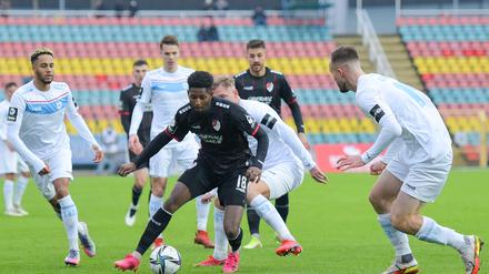 Viktoria Berlin spielte gegen Türkgücü München am Samstagnachmittag 0:0.