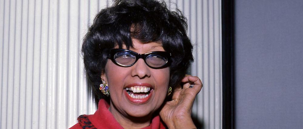 Josephine Baker während einer Probe im Olympia-Konzertsaal in Paris 1968.