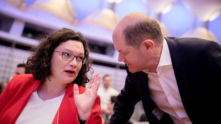 Schätzen und vertrauen sich: Andrea Nahles und Olaf Scholz. 