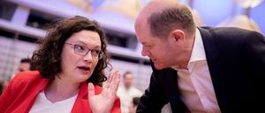 Schätzen und vertrauen sich: Andrea Nahles und Olaf Scholz. 