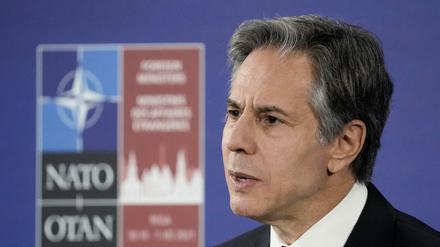 US-Außenminister Antony Blinken beim Nato-Treffen in Riga