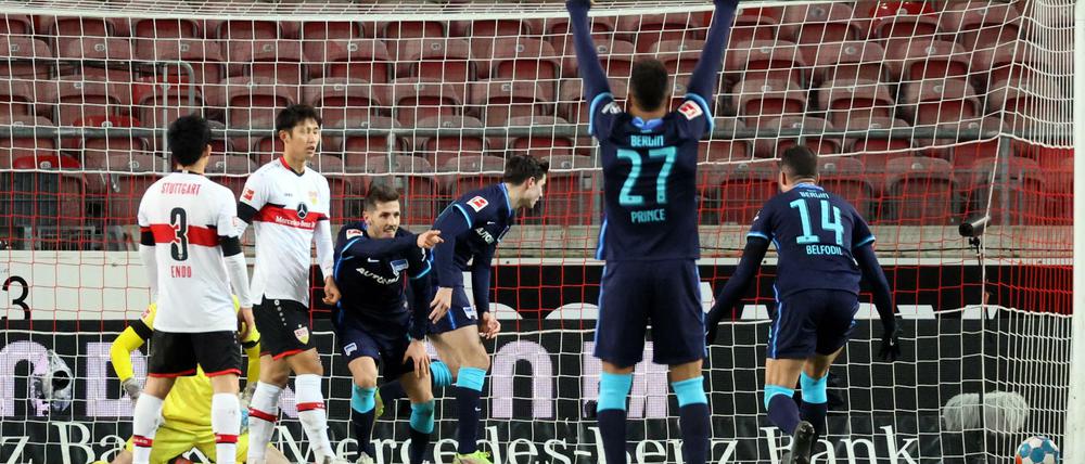 Hertha BSC spielte am Sonntag gegen den VfB Stuttgart 2:2.