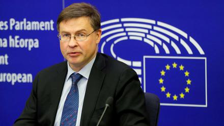 EU-Handelskommissar Valdis Dombrovskis.