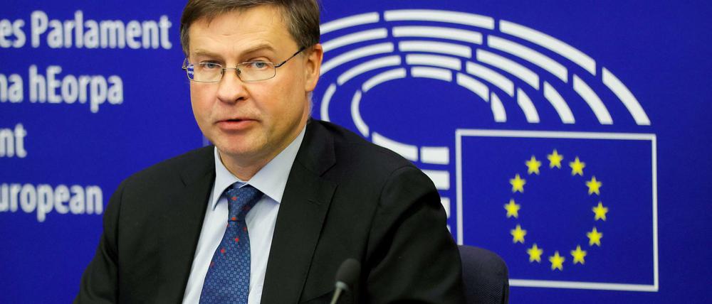 EU-Handelskommissar Valdis Dombrovskis.
