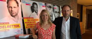 Daniela Kluckert, hier mit dem FDP-Landesvorsitzenden Christoph Meyer, wird Parlamentarische Staatssekretärin im Bundesverkehrsministerium.