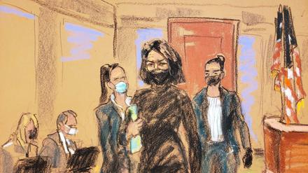 Im Prozess ist die Ex-Partnerin des US-Sexualstraftäters Jeffrey Epstein, Ghislaine Maxell, angeklagt. 