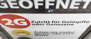 Ein Beschluss der Bund-Länder-Konferenz ist der Einlass mit der 2G-Regel in vielen Einrichtungen.