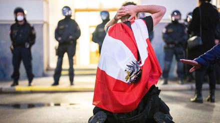 In Österreich kommt es regelmäßig zu Protesten gegen die Impfpflicht und Corona-Maßnahmen.