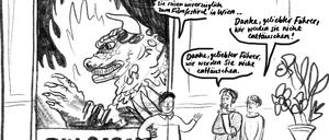 „Madame Choi und die Monster“: Eine Szene aus dem Sieger-Exposé.