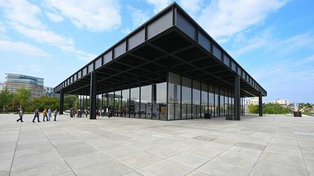 Die Neue Nationalgalerie gilt wegen ihrer Architektur als Ikone der klassischen Moderne.