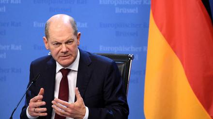 Bei Olaf Scholz' erstem EU-Gipfel verschärften die Staats- und Regierungschefs der EU den Ton gegenüber Russland.