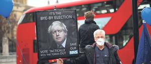 Auf Wiedersehen. Boris Johnson unterliefen in den vergangenen Wochen einige Pannen. 