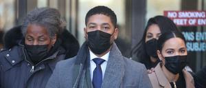 US-Schauspieler Jussie Smollett am Gericht in Chicago