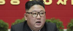 Nordkoreas Staatschef Kim Jong Un im Januar 2021 