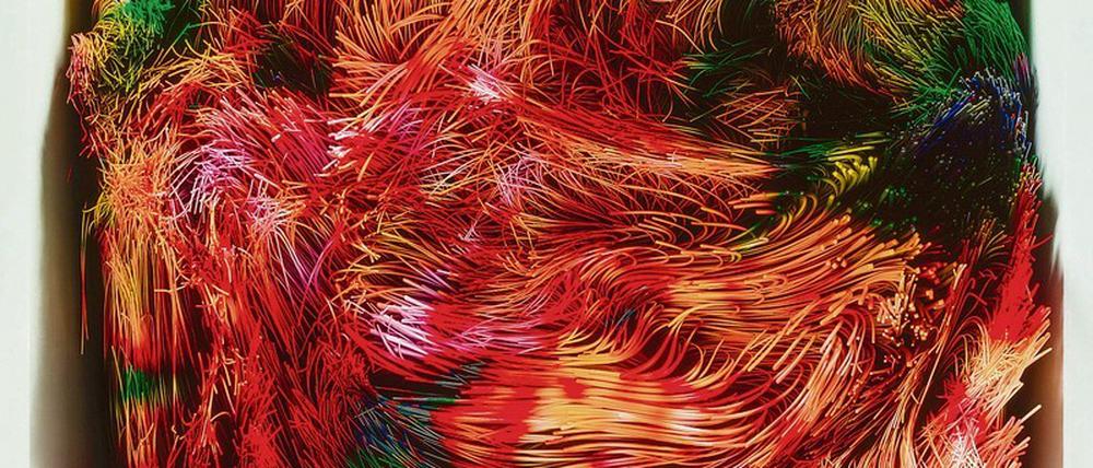 Refik Anadol präsentiert bei König Datenskulpturen unter dem Titel „Machine Hallucinations: Nature Dreams“.