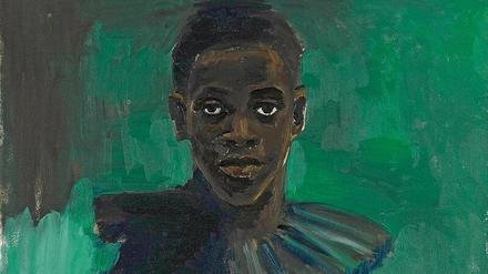 Eindringlich. Lynette Yiadom-Boakyes Gemälde „A passion like no other“ von 2012.