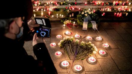 In die Herzen eingeschlossen. Szene vom Breitscheidplatz, 17. Dezember 2021.
