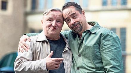 Seit 20 Jahren dabei: Axel Prahl (links) und Jan Josef Liefers sind im Münster-Krimi seit zwei Jahrzehnten kein Herz und eine Seele. 